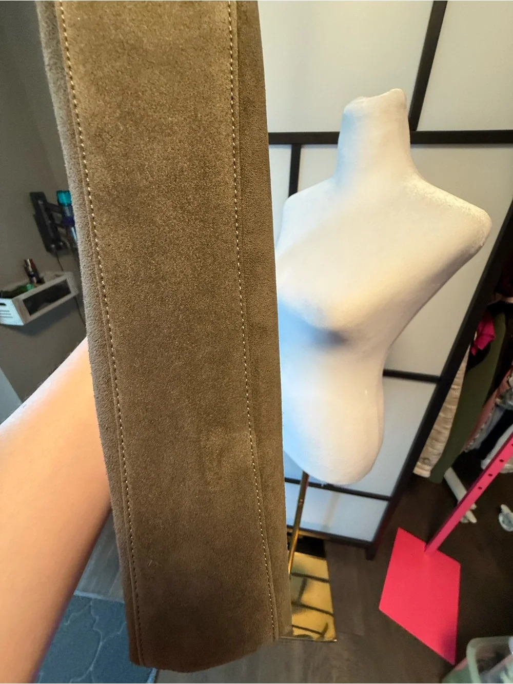 Coach Brooklyn Suede Small Shoulder Bag β Olive Green β NWT - Picture 13 of 15